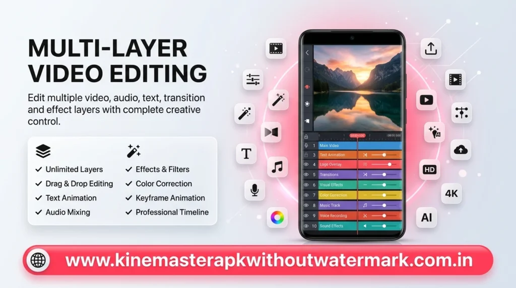 Multi layer video editing